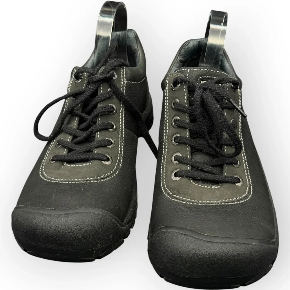 Keen Black Leather work Shoes 11.5 Anti-Slip Oil Resistant Non-marking Chunky